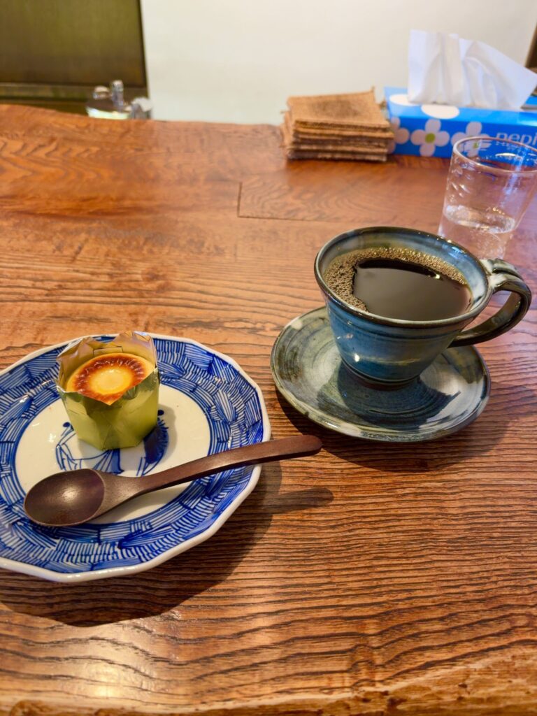 京都　カフェ＆ギャラリー　りほう　珈琲と唐芋レアケーキ