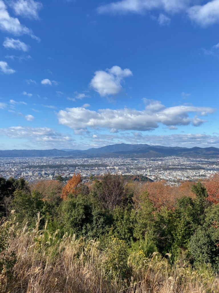 大文字山火床からの京都市街の眺め