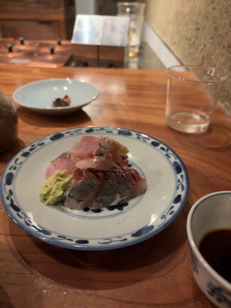 鯵のお造り