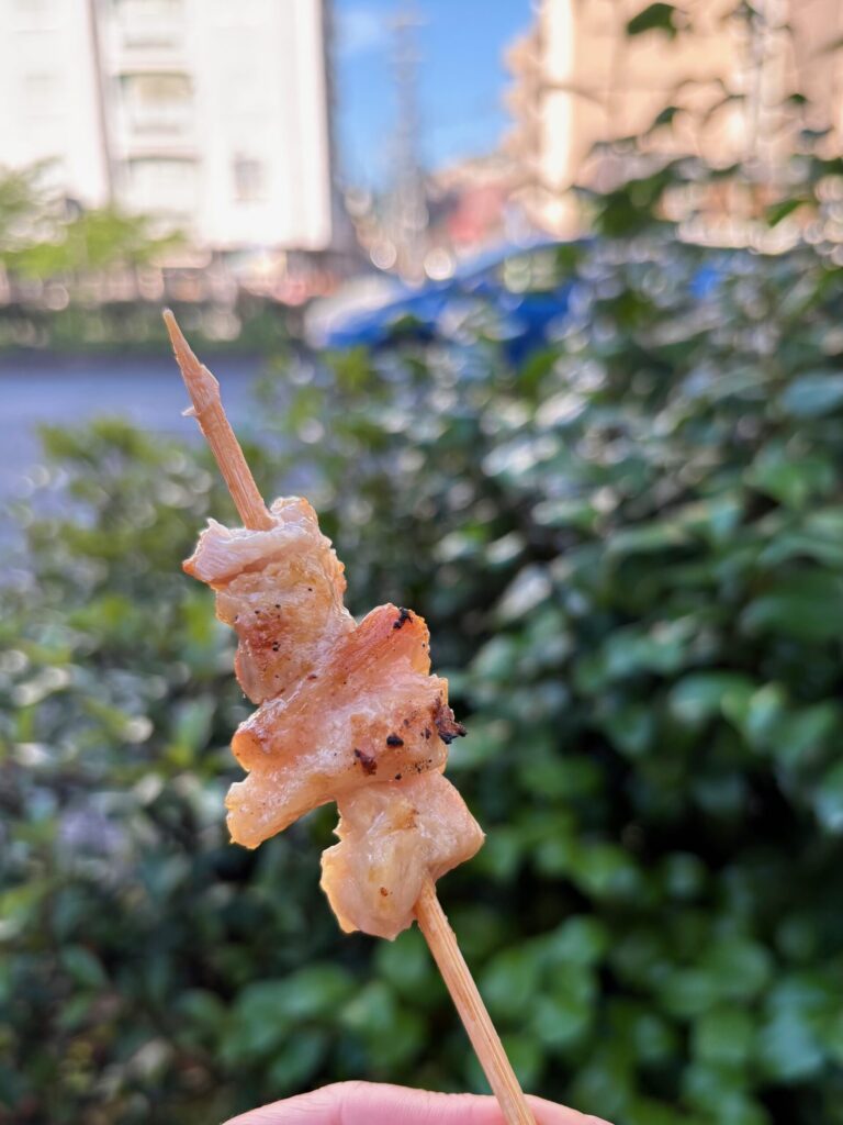 京都・堀川商店街・ほり川まつりで焼き鳥