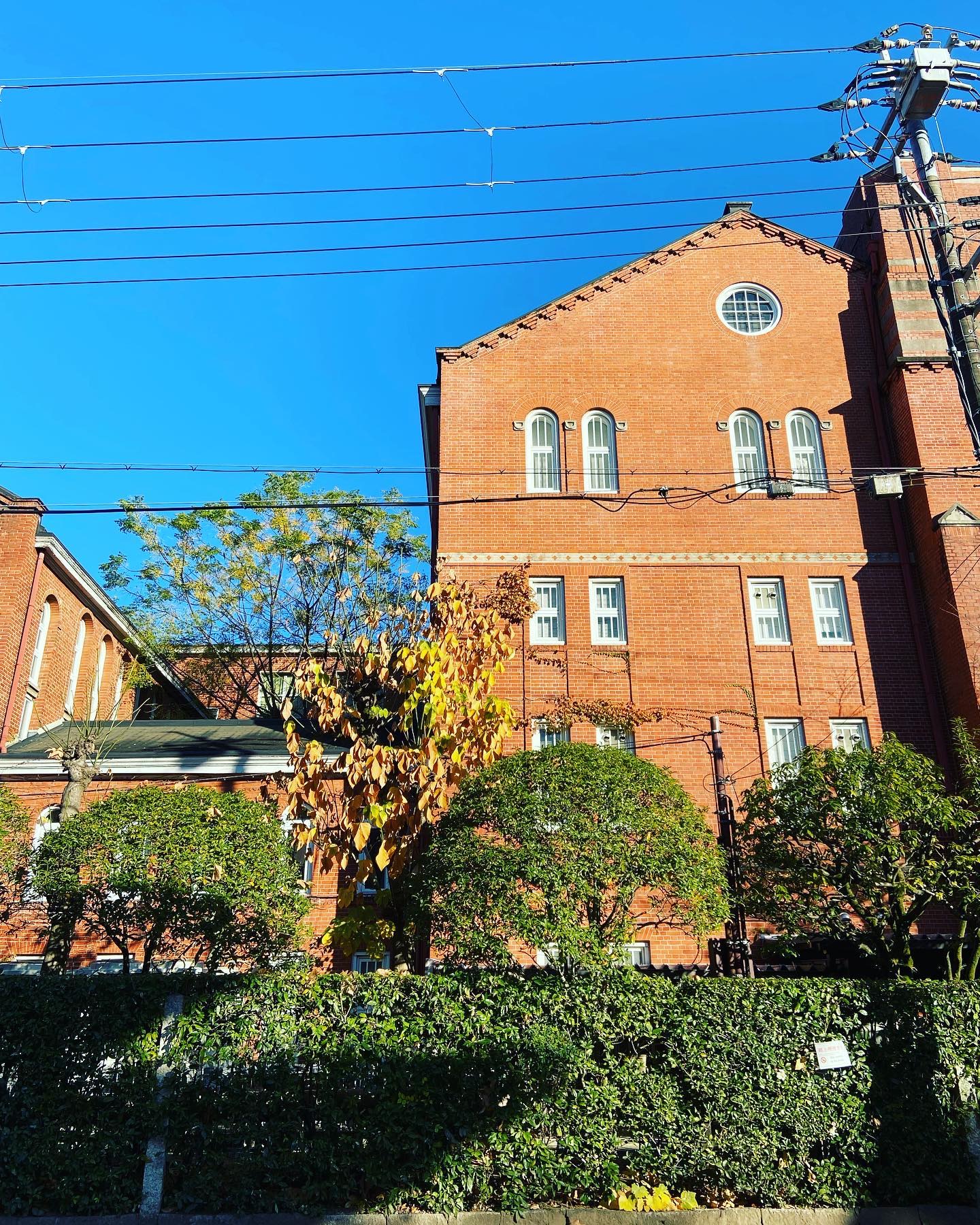 同志社大学の赤レンガの校舎